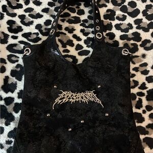 Black Designer Tote Bag